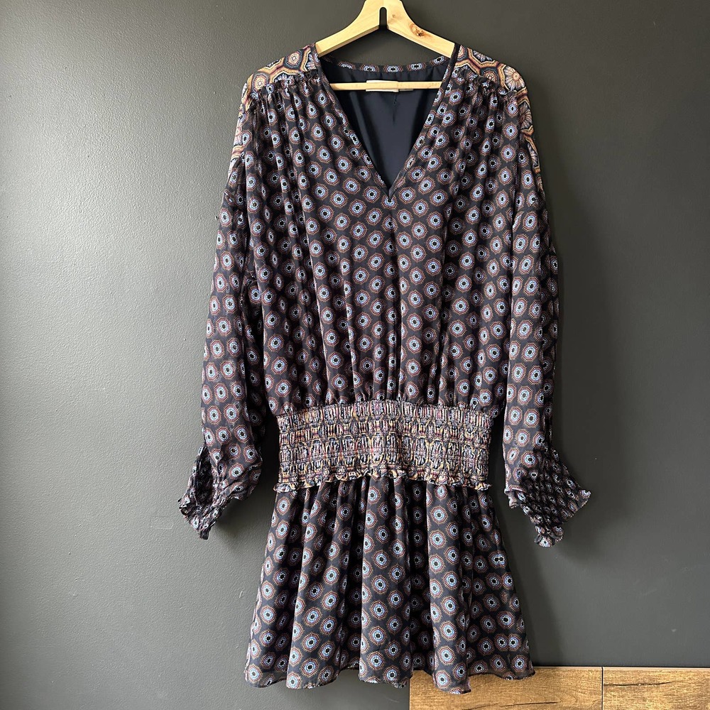 Ramy Brook Printed Davie Silk Mini Dress Large - Picture 4 of 16